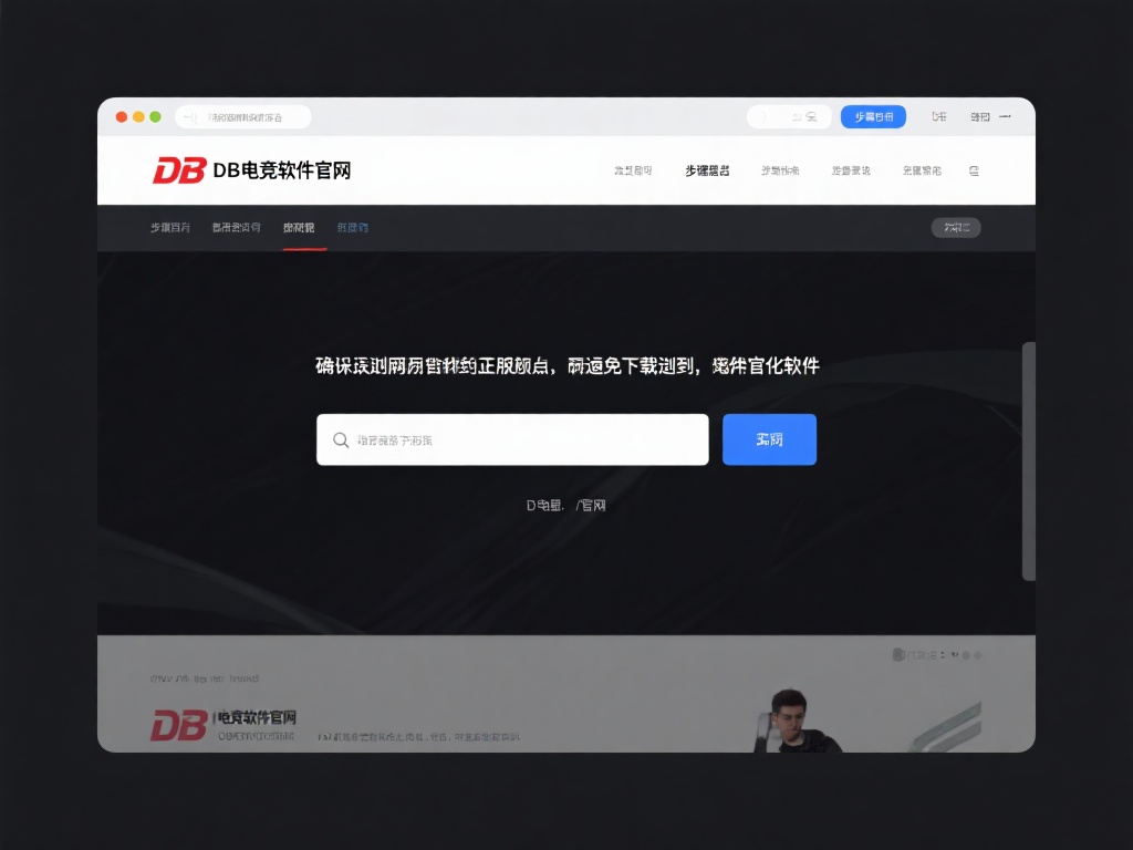 db电竞软件官方版详细下载指南及完整安装教程 步骤一:访问官方网站
打开浏览器并搜索“DB电竞