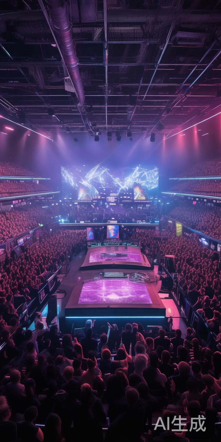 从比赛的角度来看，场馆中央设有两个专业级别的比赛台